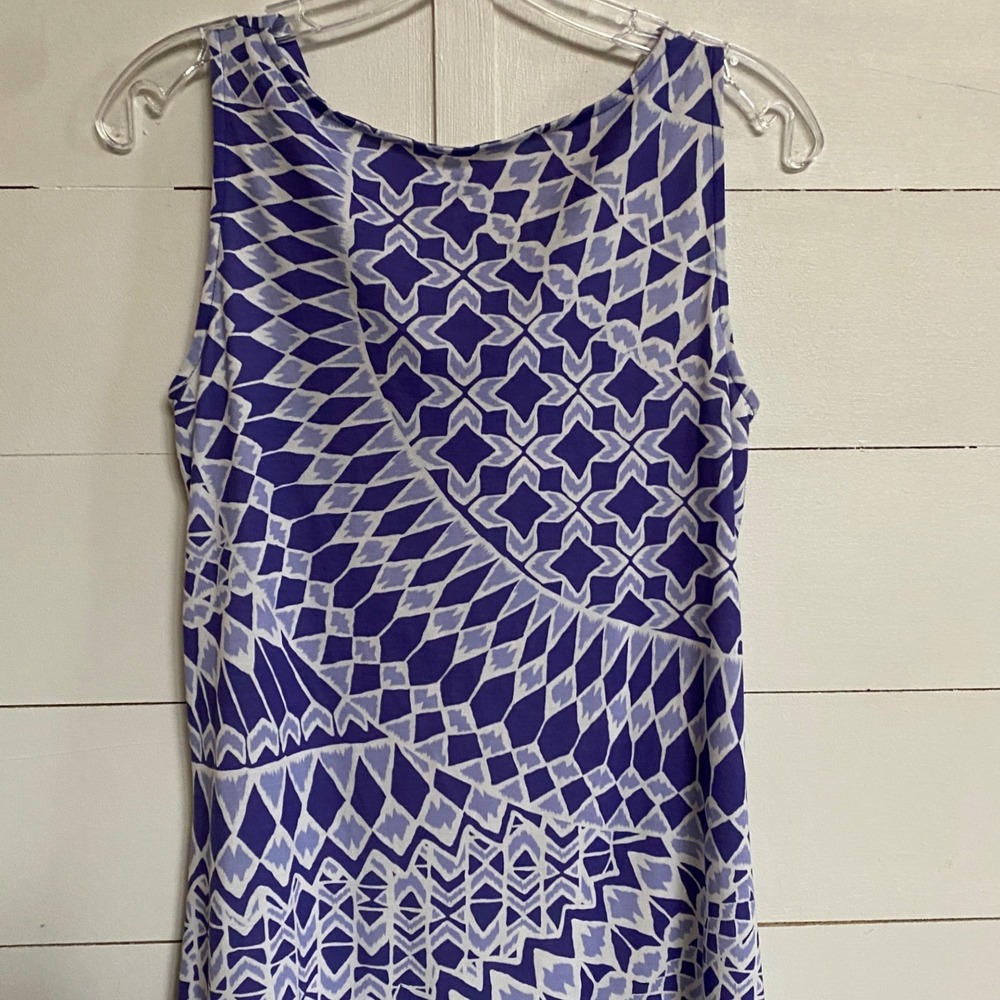 Title Nine Women's‎ Mosaic Tile Purple White Sleeveless Casual Athletic Dress S - Picture 10 of 13